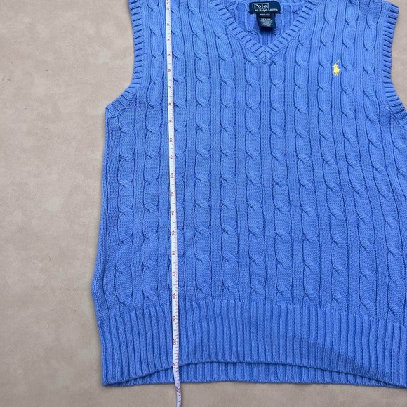 Ralph Lauren Light Blue V-Neck Sweater Vest - Picture 6 of 6